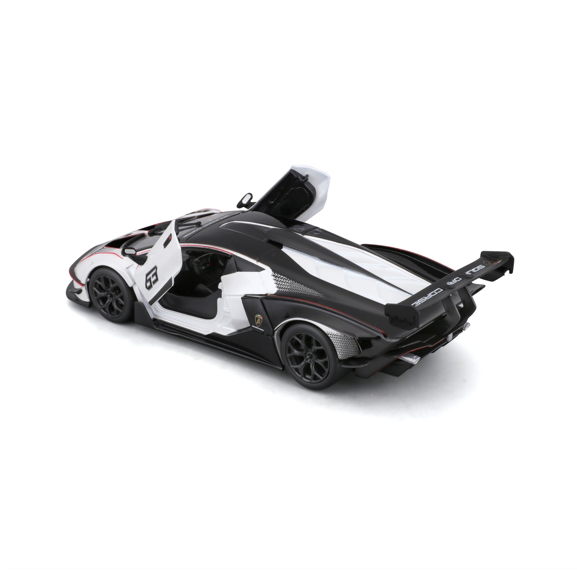 Bburago - 1: 24 Lamborghini Essenza SCV12 Die-Cast Model Car - Black