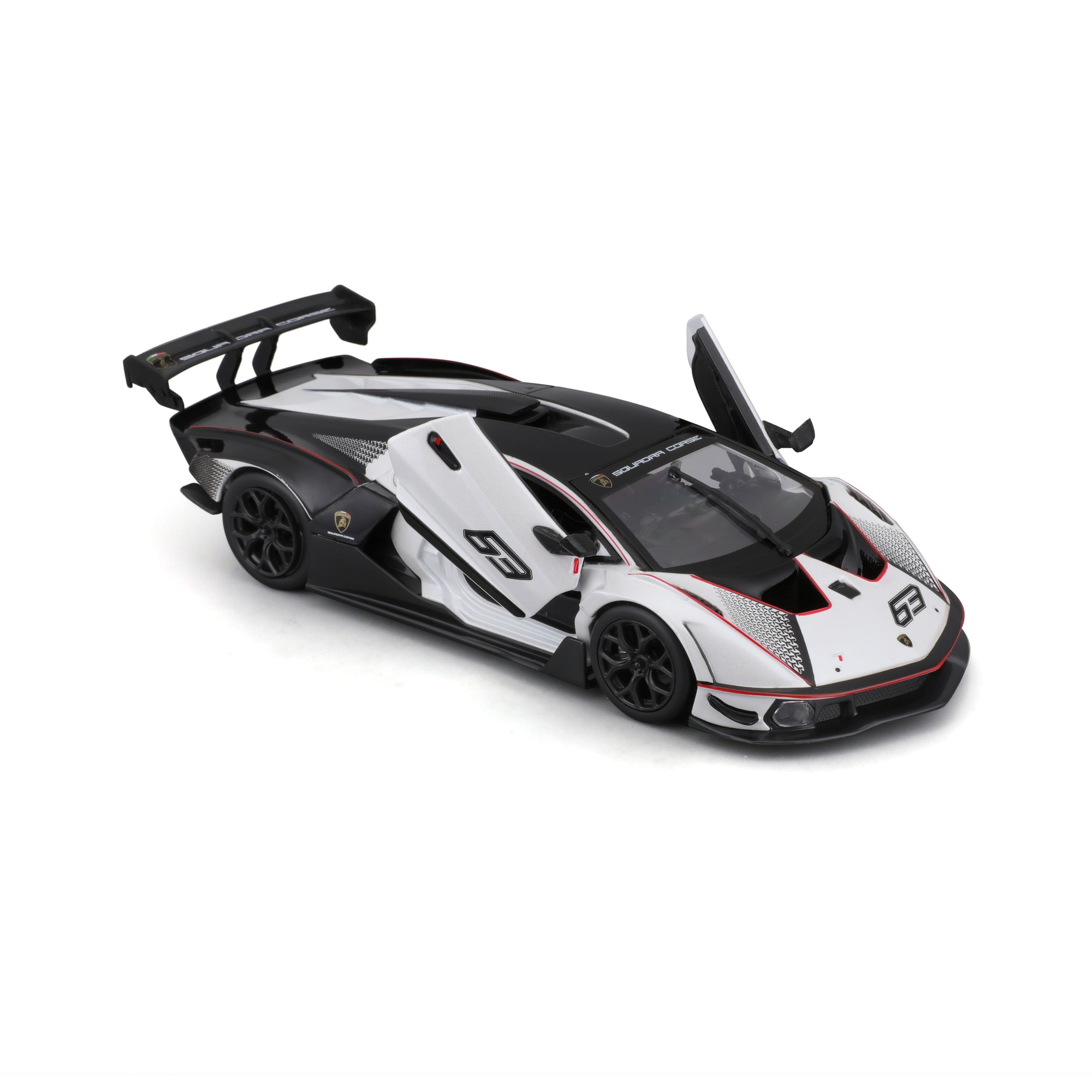 Bburago - 1: 24 Lamborghini Essenza SCV12 Die-Cast Model Car - Black