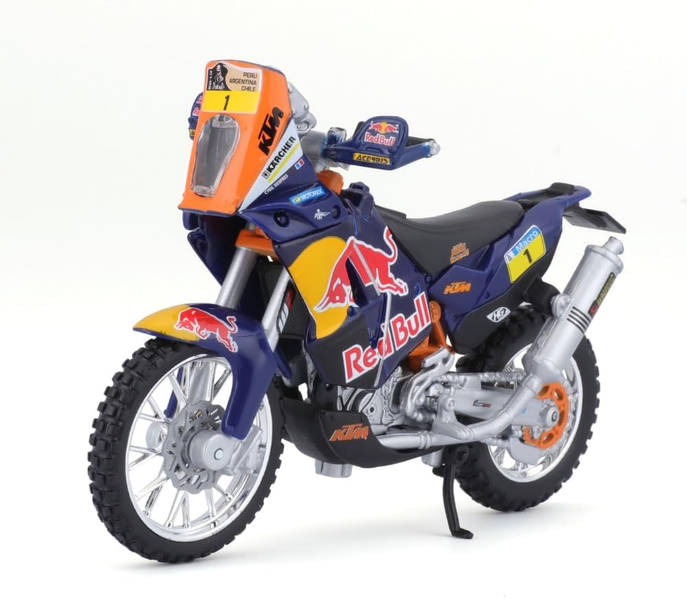 Bburago - 1:18 WRB KTM Die-Cast Motorcycle Model - Color & Style May Vary - 1 Pc