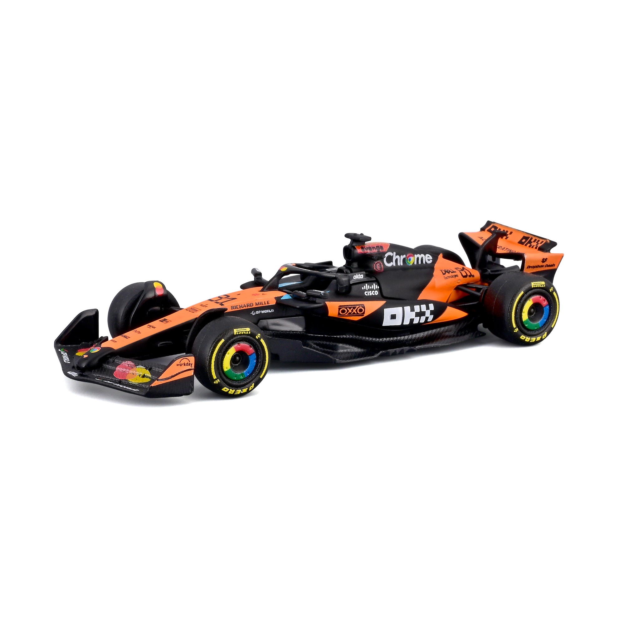 Bburago - Lando Norris McLaren Team MCL39 Die-Cast Model Car - Multicolor