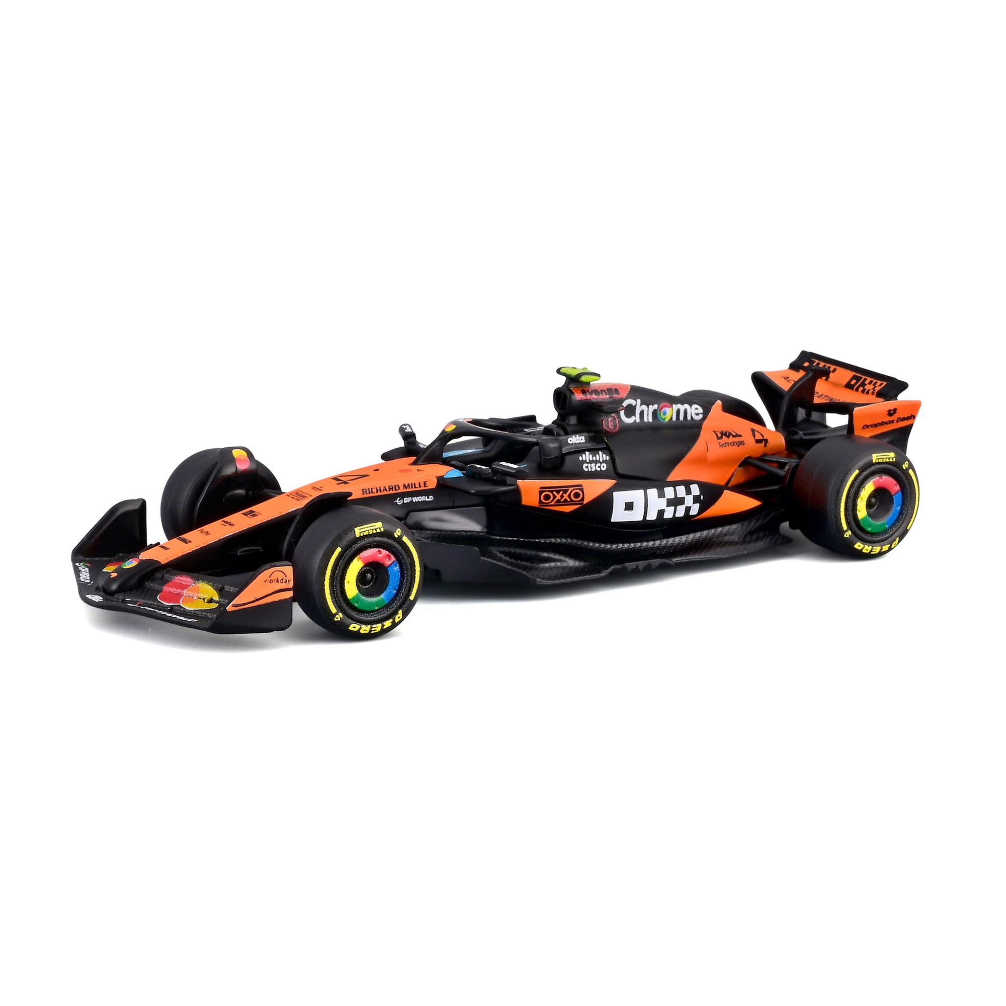 Bburago - Lando Norris McLaren Team MCL39 Die-Cast Model Car - Multicolor