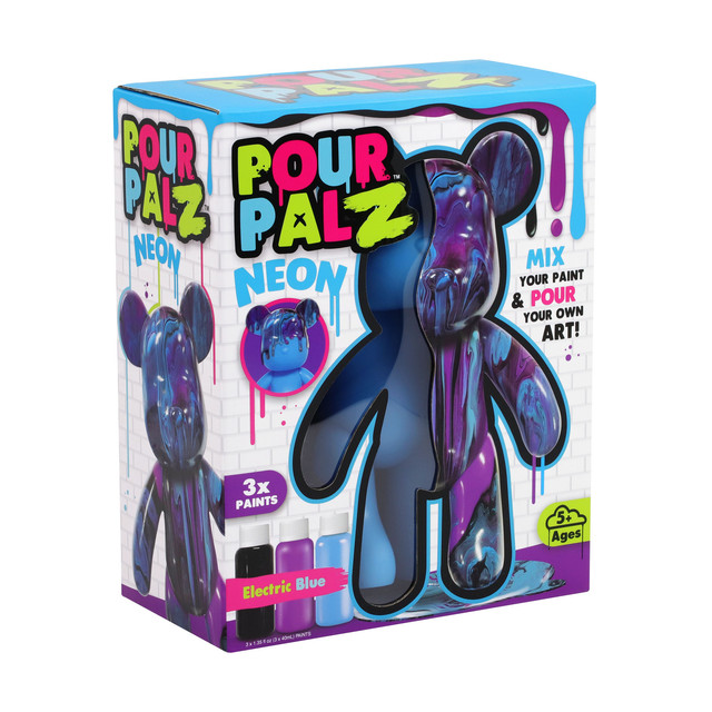 Pour Palz - W4 DIY Neon Color Paint Bear - 40 ml 