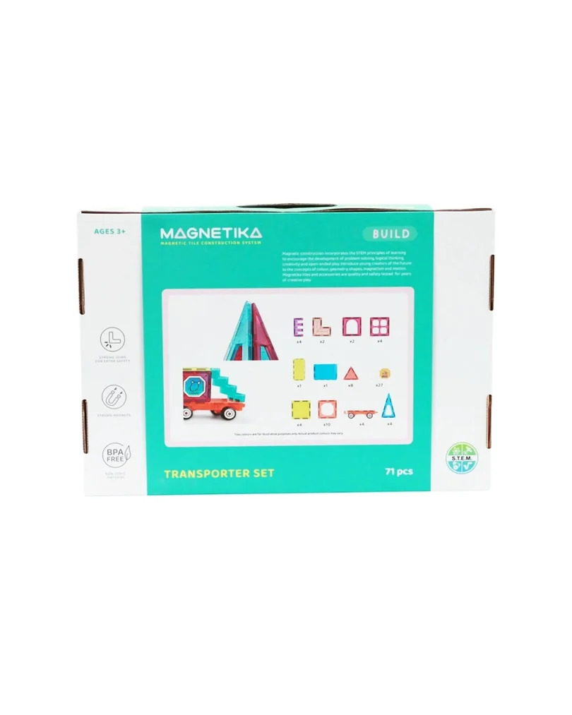 Little Hero - Magnetika Transporter Tech Set - 71 Pcs