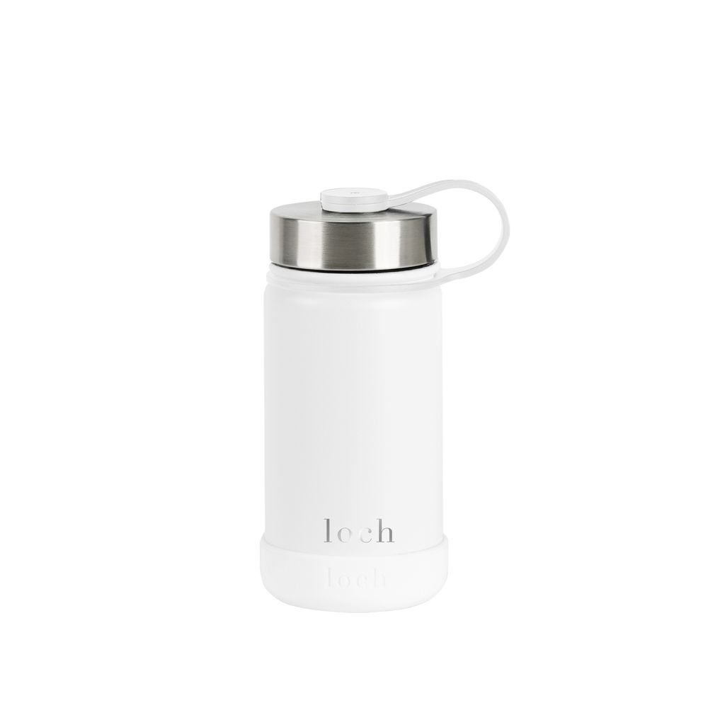 Loch - Monochrome Water Bottle - Pearl White - 420 ml