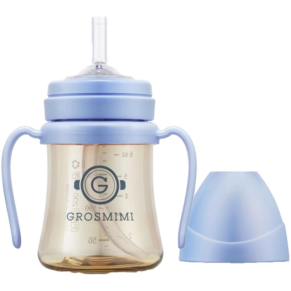 Grosmimi - Spill Proof Magic Sippy Cup With Straw And Handle 