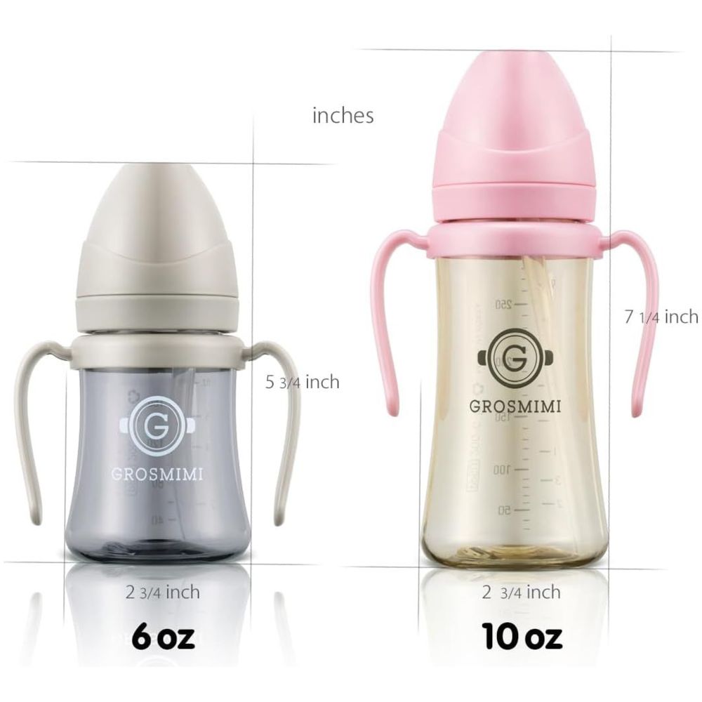 Grosmimi - Spill Proof Magic Sippy Cup With Straw And Handle 