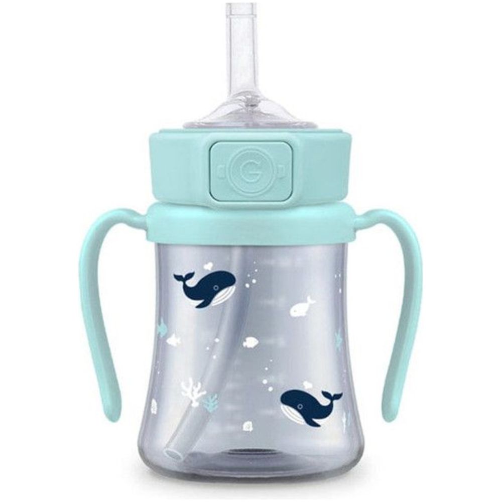 Grosmimi - PPSU Straw Cup - Dark Baby Whale - 200 ml