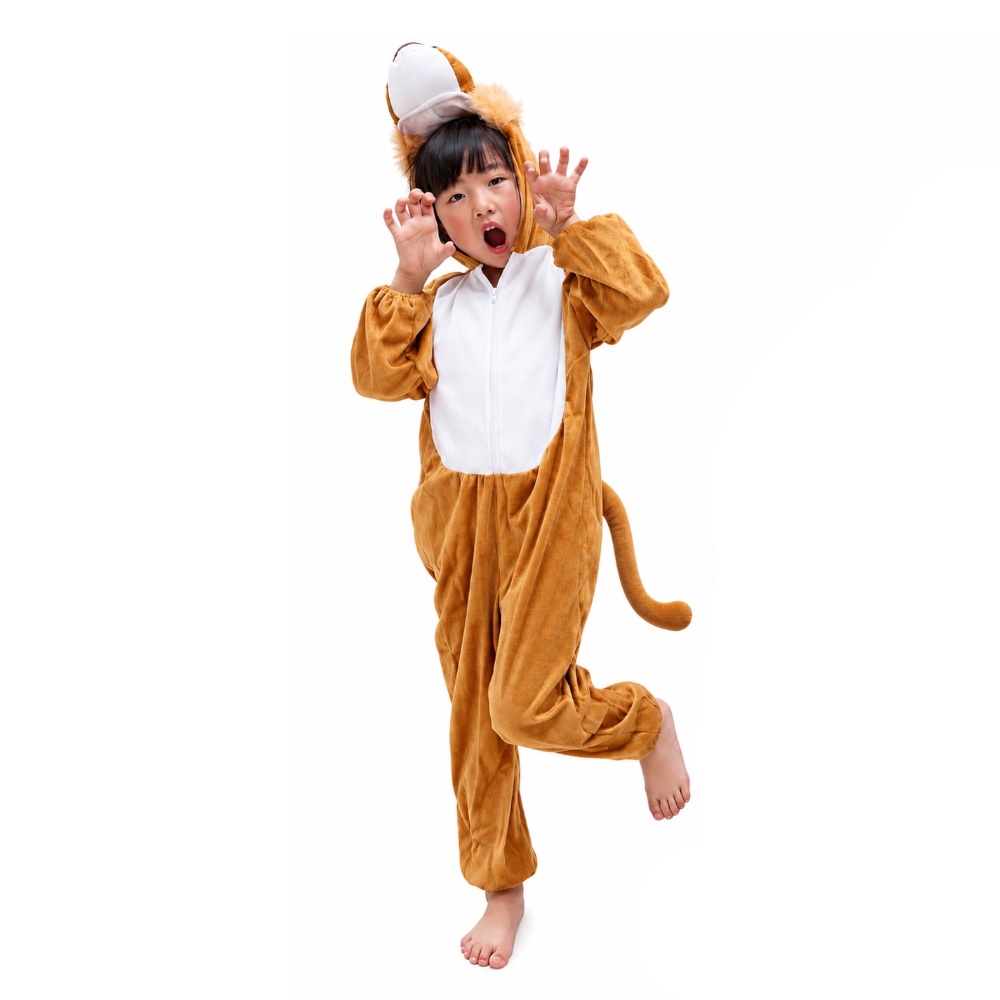 Doodle Kiddo - Lion Costume for Kids - Brown