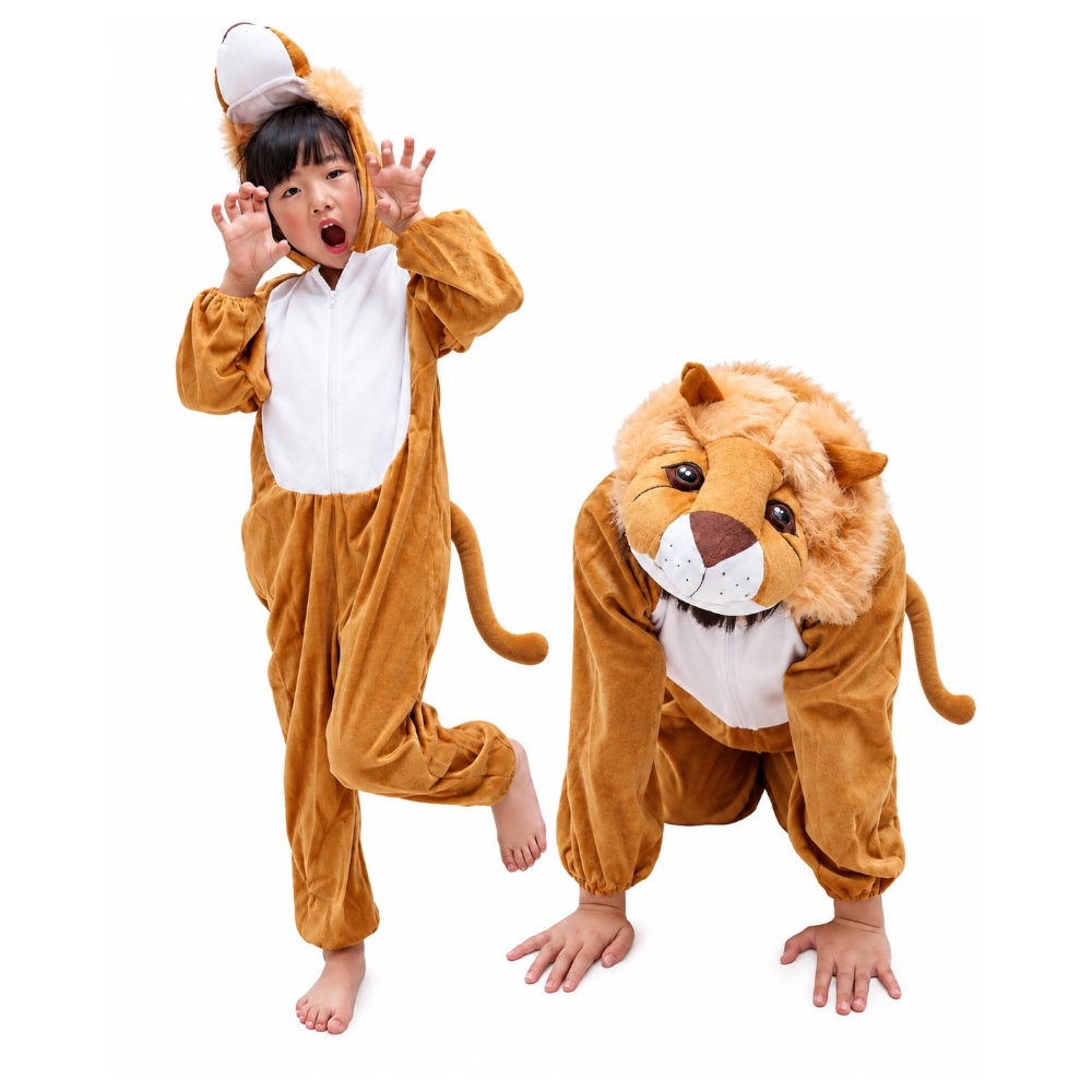 Doodle Kiddo - Lion Costume for Kids - Brown