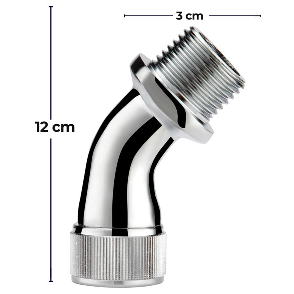 Blue Oasis - Shower Head Adapter Only - Silver