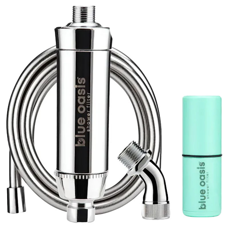 Blue Oasis Shower Filter Bundle - 5 Pcs (Chrome)