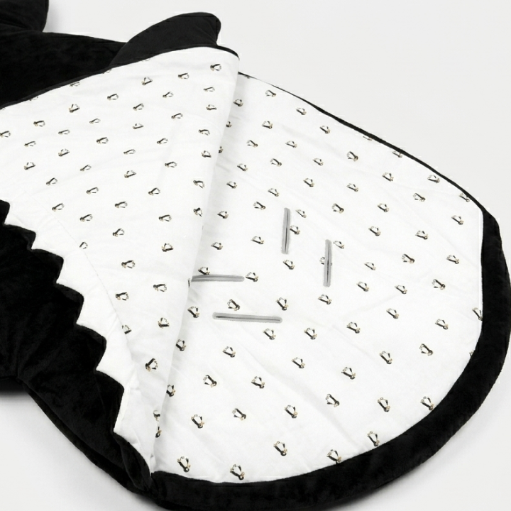 Baby Bites 2-in-1 Organic Cotton Shark Sleeping Bag and Stroller Footmuff for Toddlers