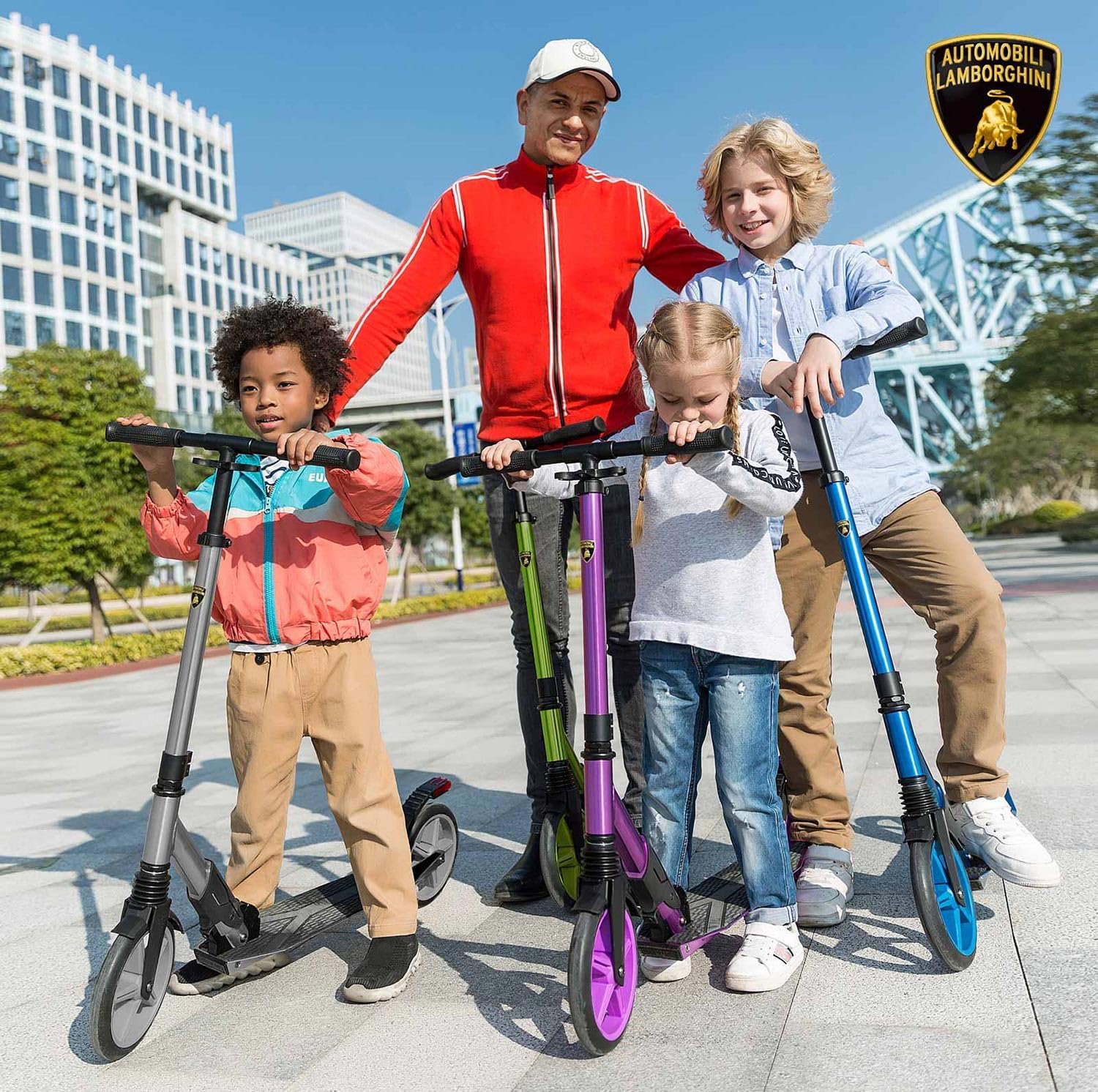 Lamborghini - Kids Kick N Roll Premium Foldable Scooter