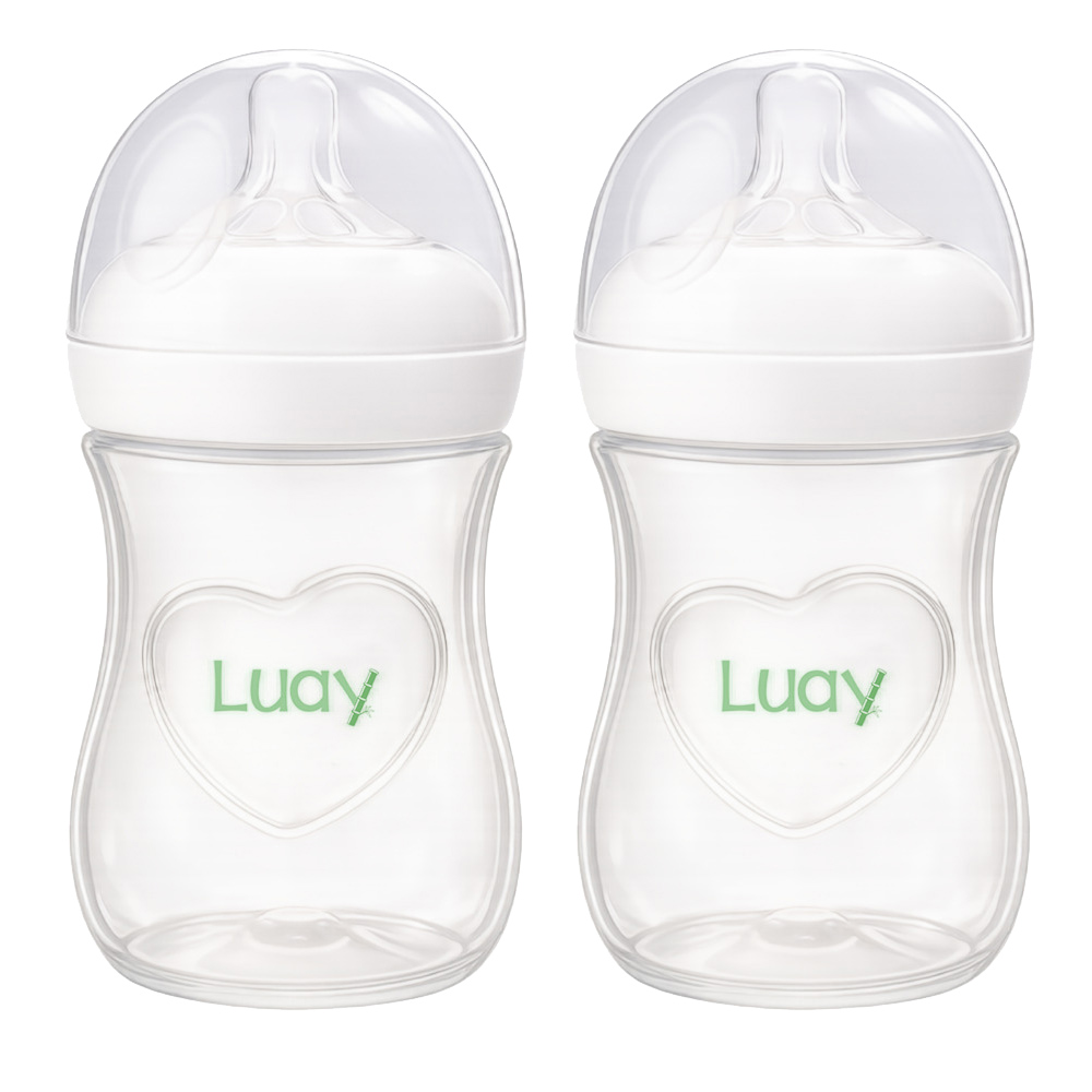 Luay - Baby Anti-Colic Plastic Feeding Bottle - 260 ml - Pack of 2