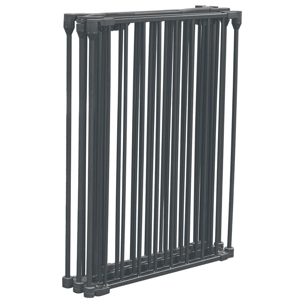 Baybee - Baby Safety Gate Adjustable Metal Barrier Fence - Grey