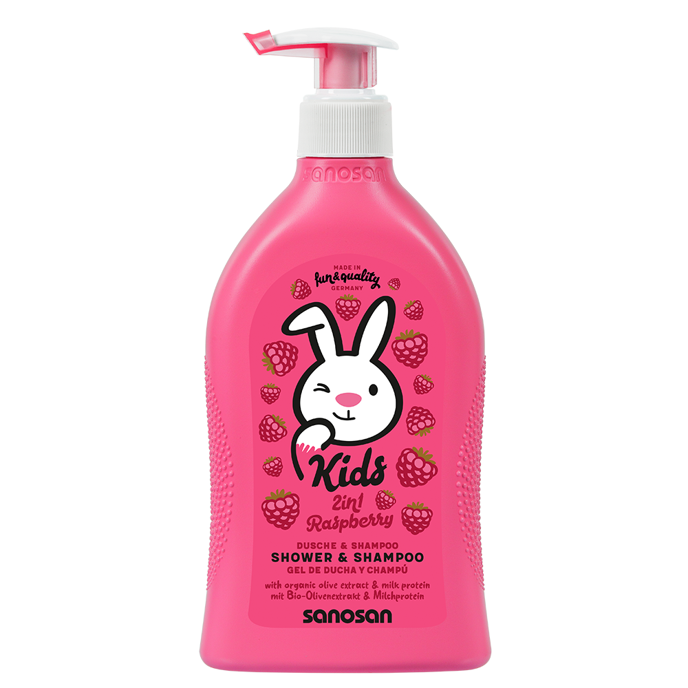 SANOSAN Kids Shower & Shampoo Raspberry 400ML