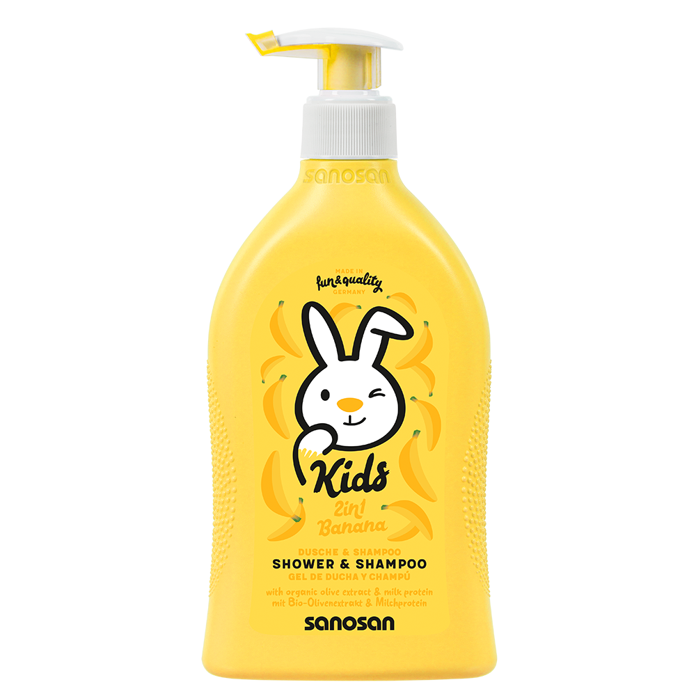 SANOSAN Kids Shower & Shampoo Banana 400ML