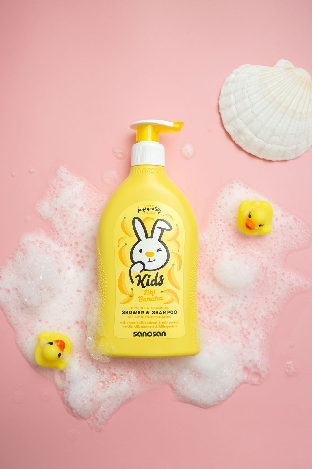 SANOSAN Kids Shower & Shampoo Banana 400ML