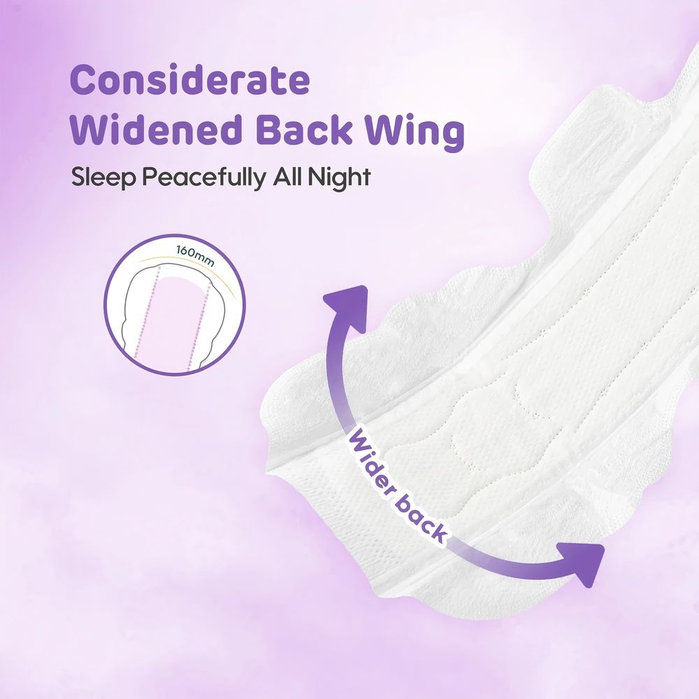 Aiwina - Overnight Sanitary Pads - Green Tea Freshness - Pack Of 6 - 36 Pcs