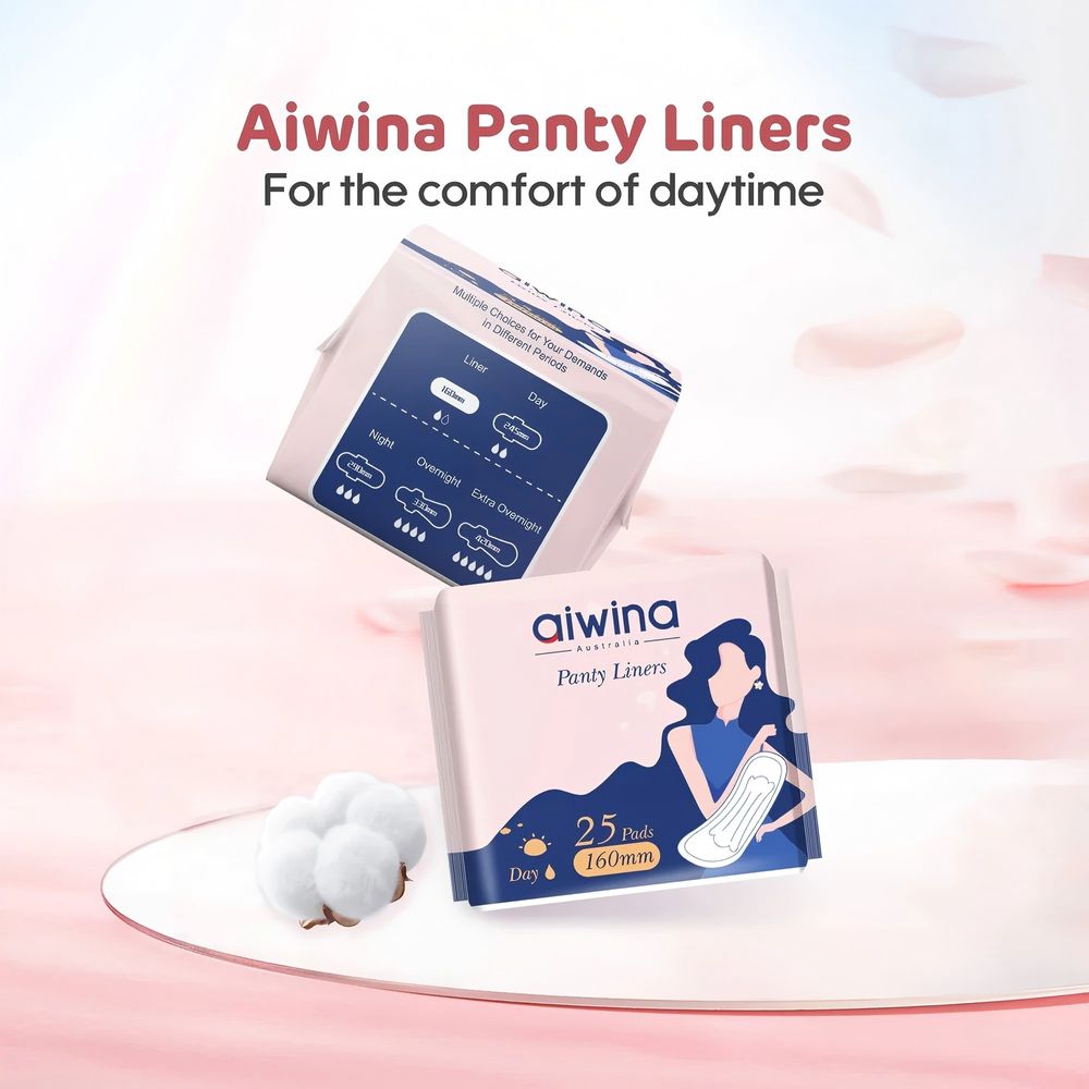 Aiwina - Day Time Panty Liners - 160 mm - Pack Of 3 - 75 Pcs