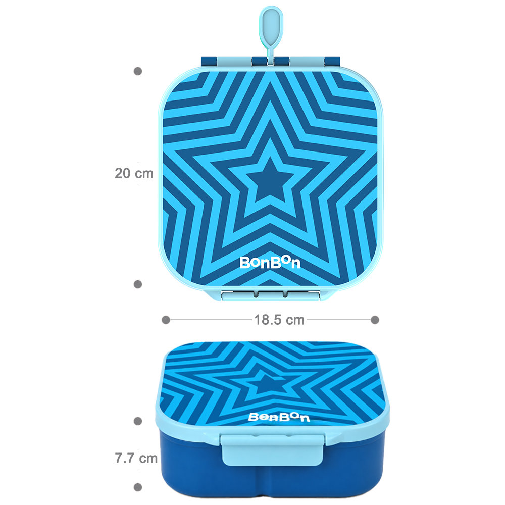 Bonbon - 3/4-Compartment Star Lunch Box With Insulated Food Jar