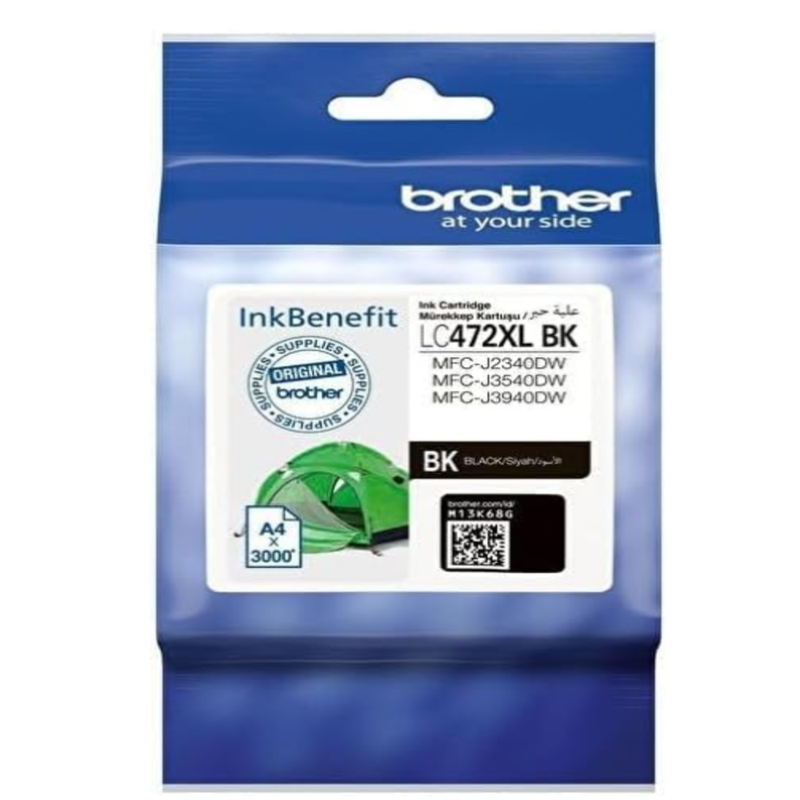Brother - LC472XLBK High Yield Black Ink Cartridge