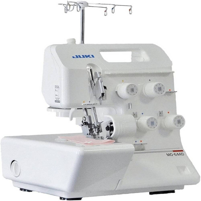 Juki - Mo-644dn 2-needle, 2/3/4-thread Overlock Machine - Dial Thread Tension - Color Coded Threading - Adjustable Stitch Length - 1500spm