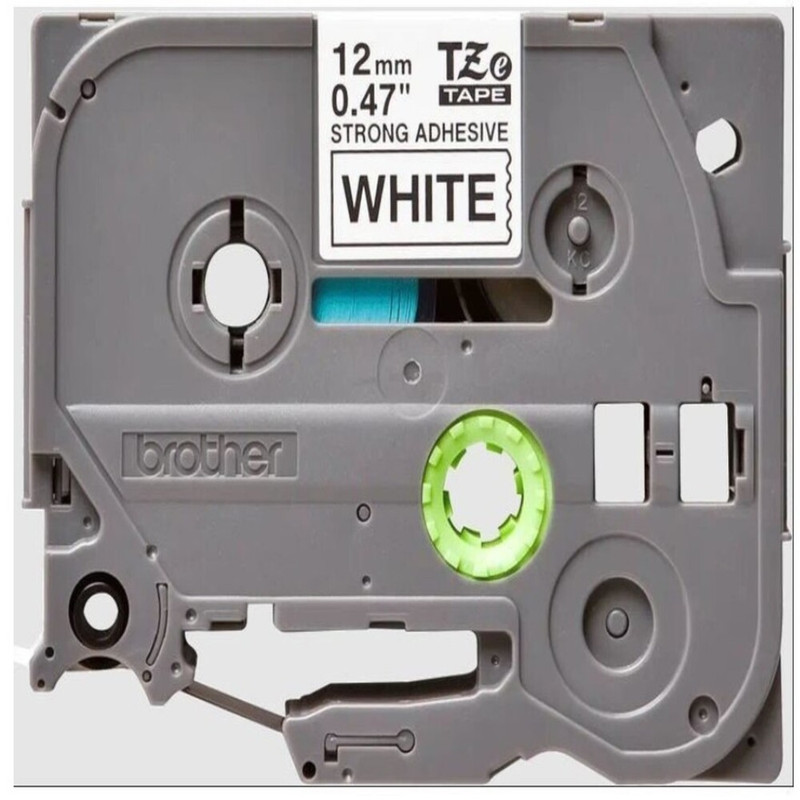 Brother - TZe-S231 Labeling Tape 12mm - Black on White