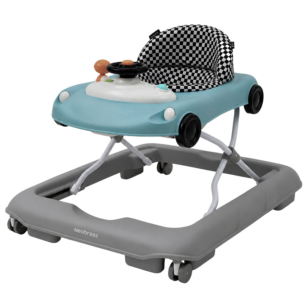 Neobreez - 3-in-1 Navix Premium Activity Baby Walker - Blue/Grey