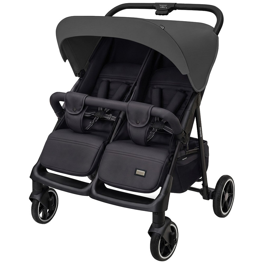 Neobreez - Duadx Twin Double Stroller - Grey/Black