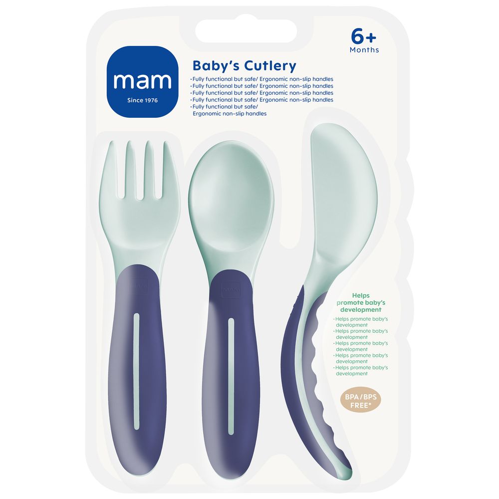 Mam - Baby's Cutlery - 3 Pc Set