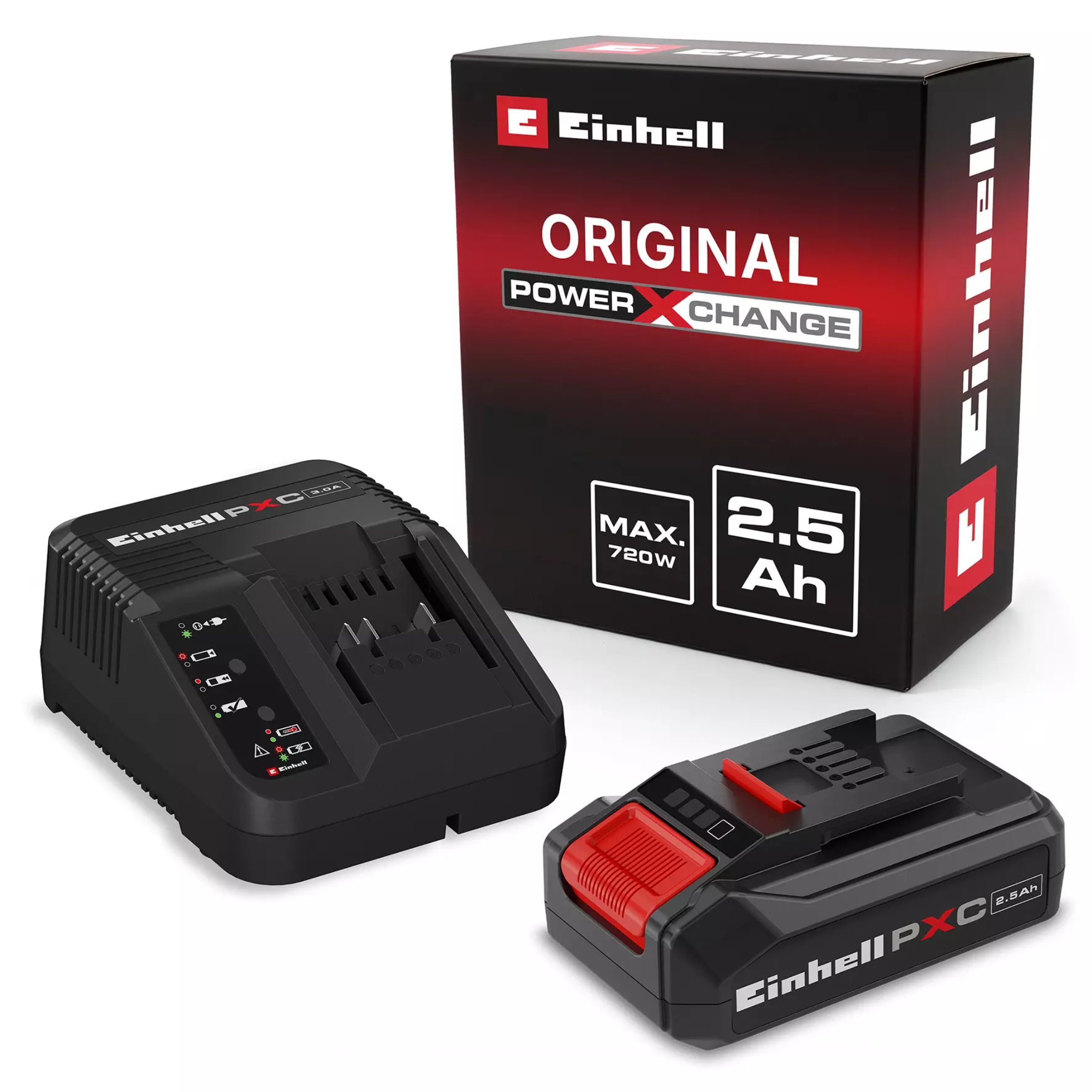 Einhell - Cordless Fan With PXC Battery & Charger Starter Kit - Black - 18V