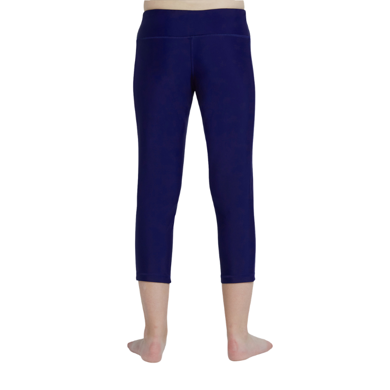 COEGA Sunwear - Girls Youth 3/4 Length Swim Tights - Navy