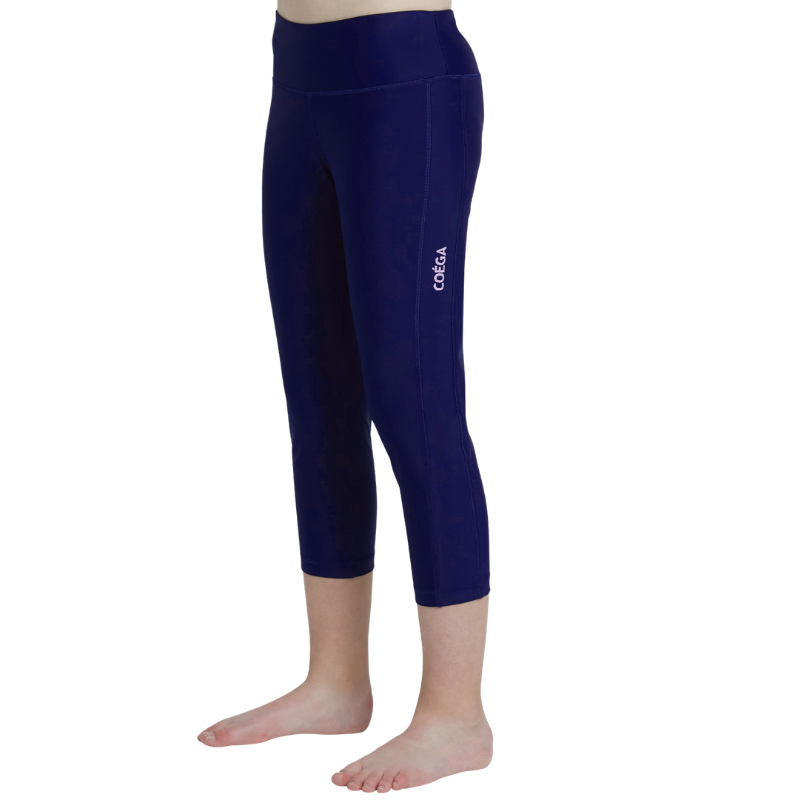 COEGA Sunwear - Girls Youth 3/4 Length Swim Tights - Navy