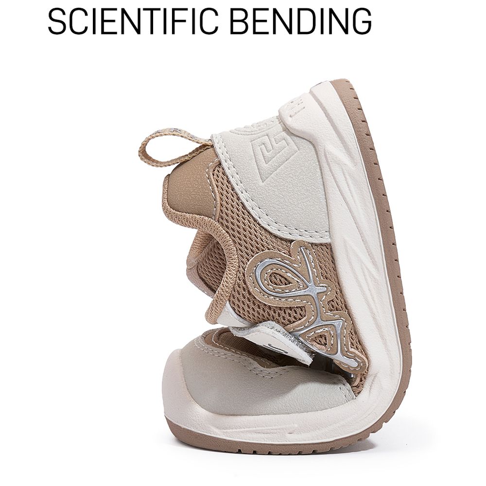 Taranis Kids Fabric & Rubber Sneakers - White/Apricot
