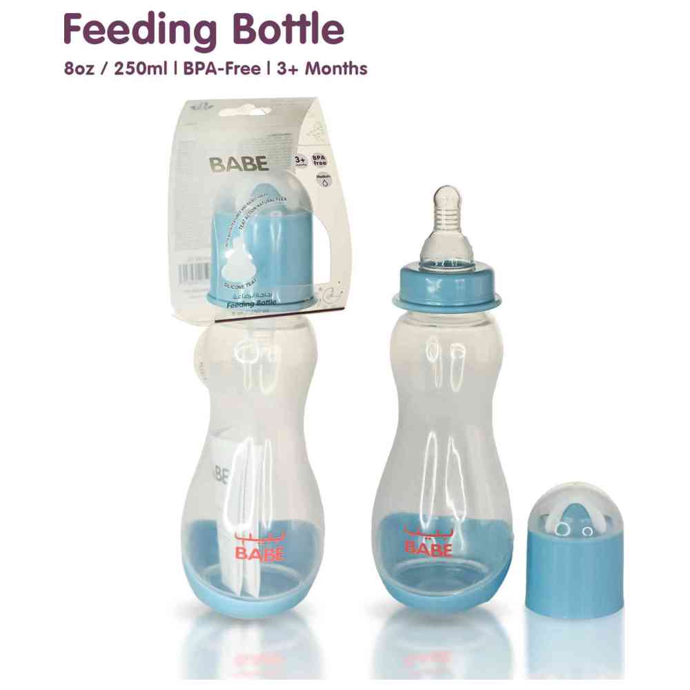 Babe - Baby Feeding Bottle - Medium Flow - 250 ml