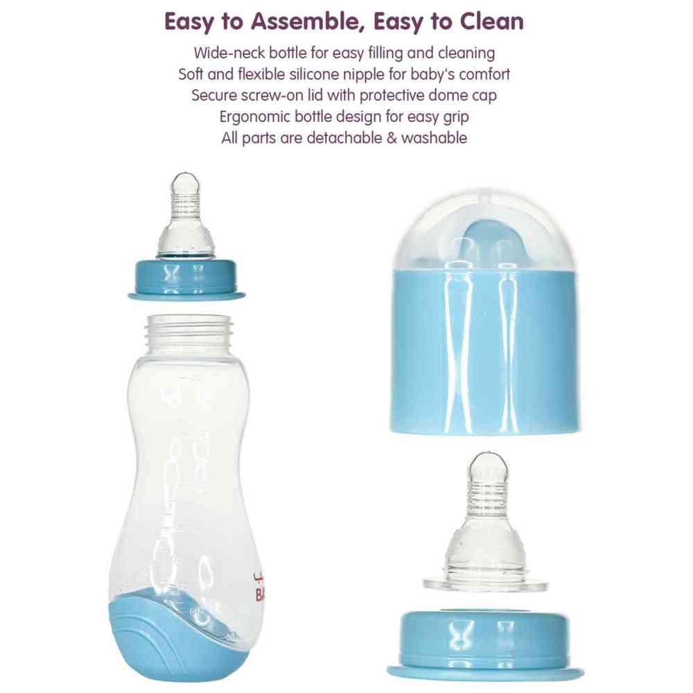 Babe - Baby Feeding Bottle - Medium Flow - 250 ml