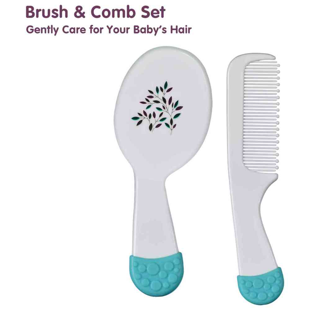 Babe - Baby Brush & Comb Set - White
