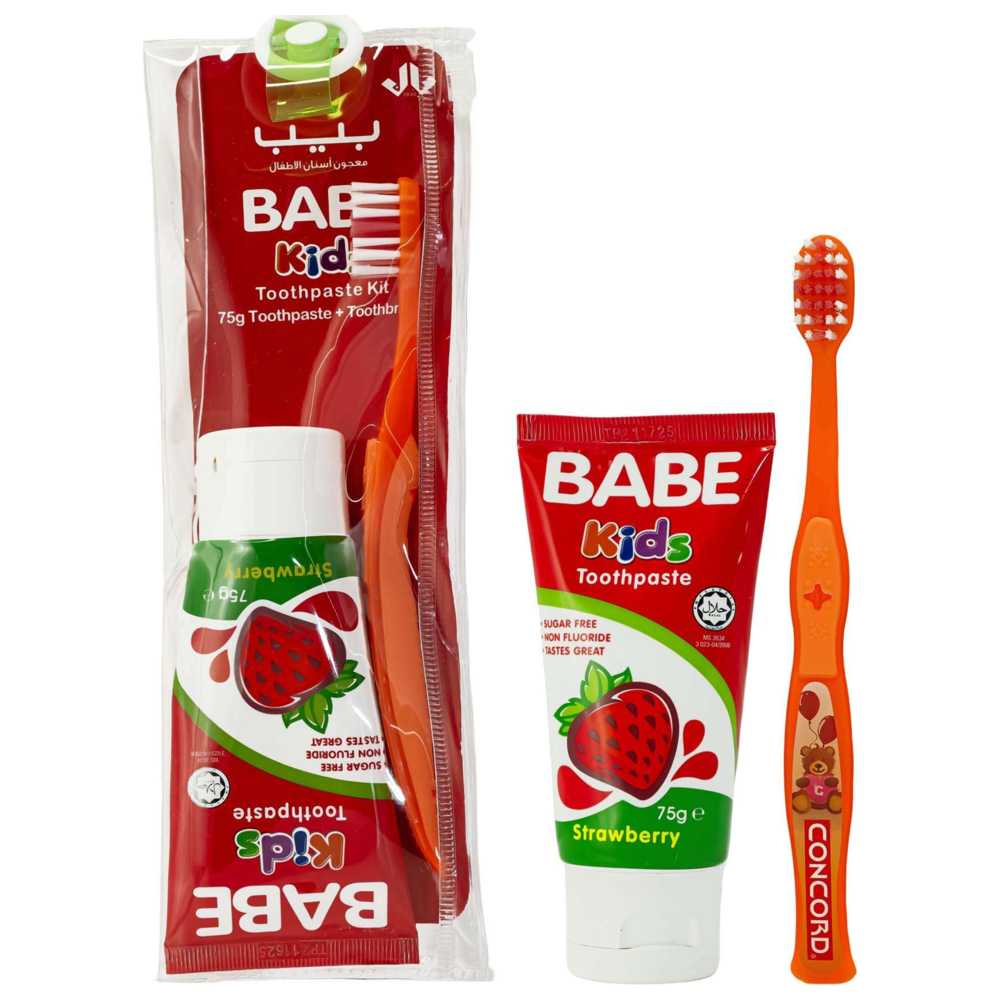 Babe - Kids Tooth Paste With Brush - 75 gm