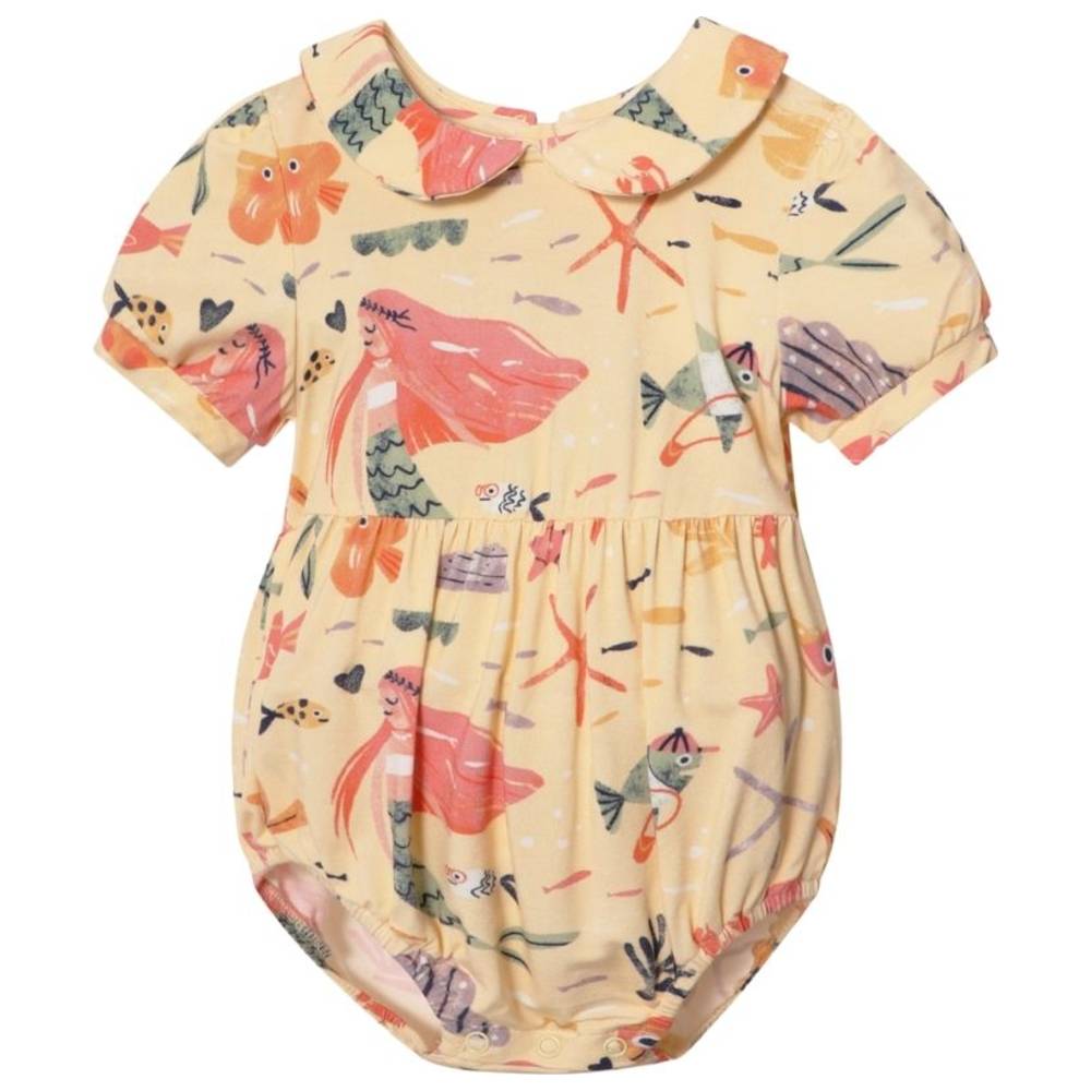 Atlas & Maya Iconic Peter Pan Organic Bamboo Mermaid Love Bubble Bodysuit