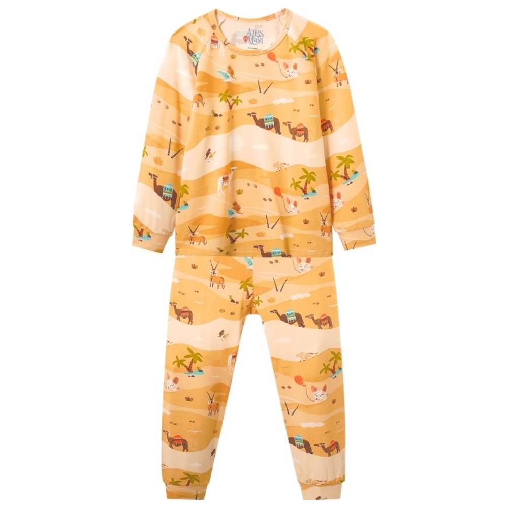 Atlas & Maya Nighty Night Organic Bamboo Pyjama Set Desert Safari - 2 Pcs