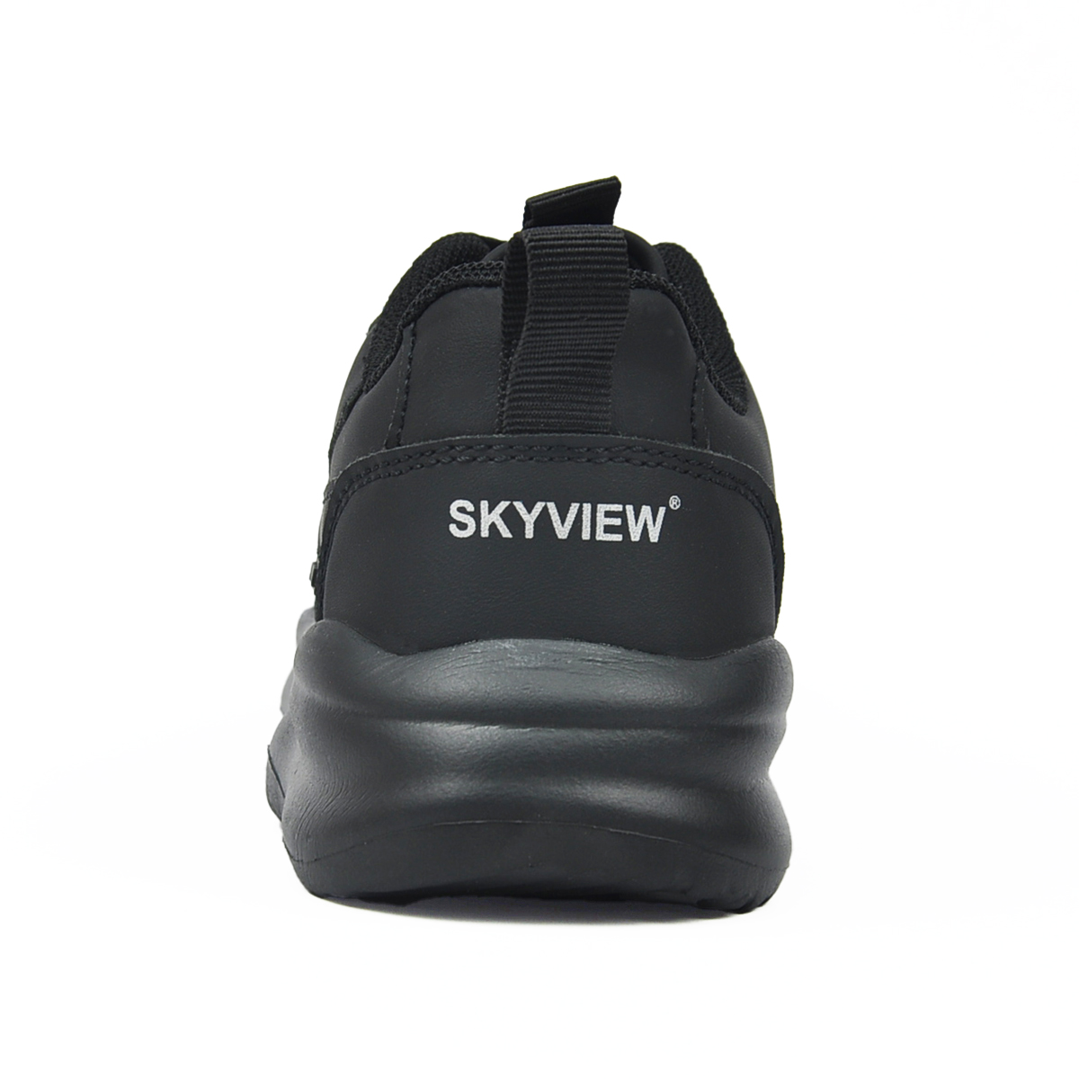 Skyview - Kids Chunky Platform Lace-Up Lightweight Sneakers - Matte Black
