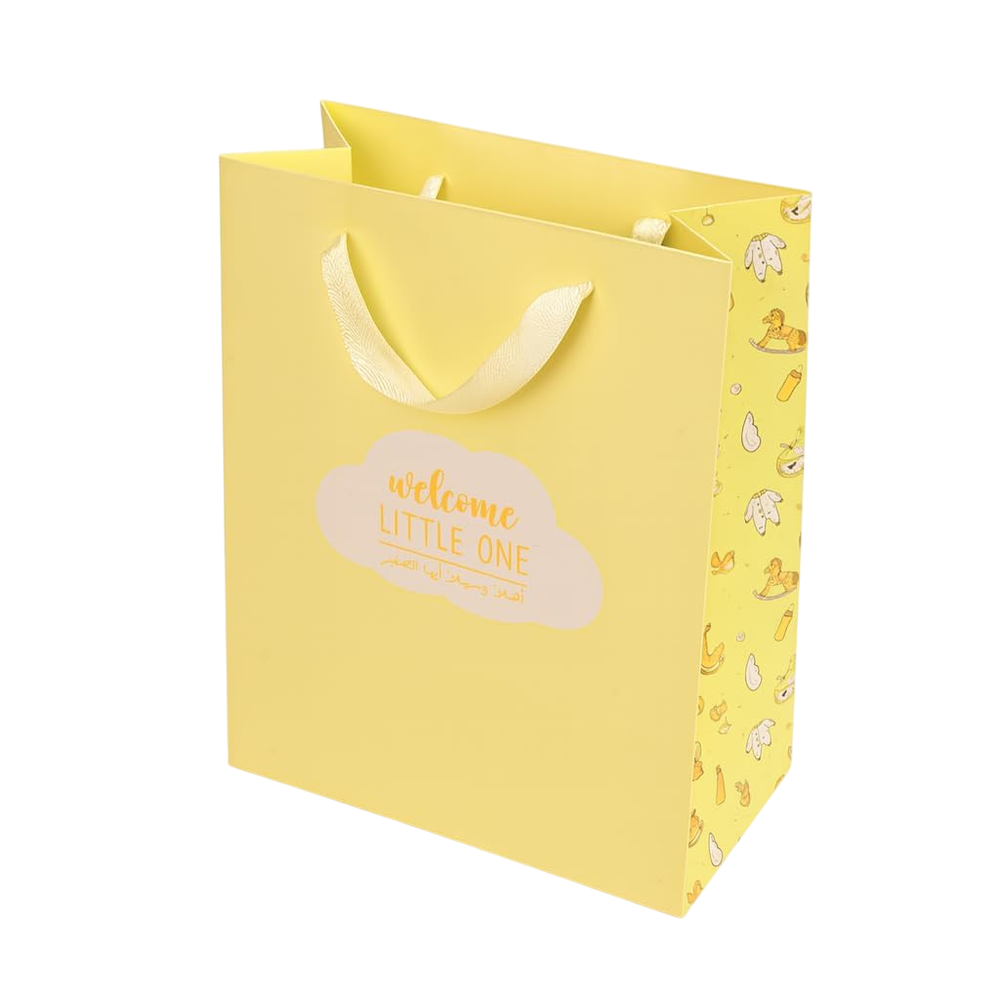 Share the Love Welcome Little One Gift Bag - Yellow - Large