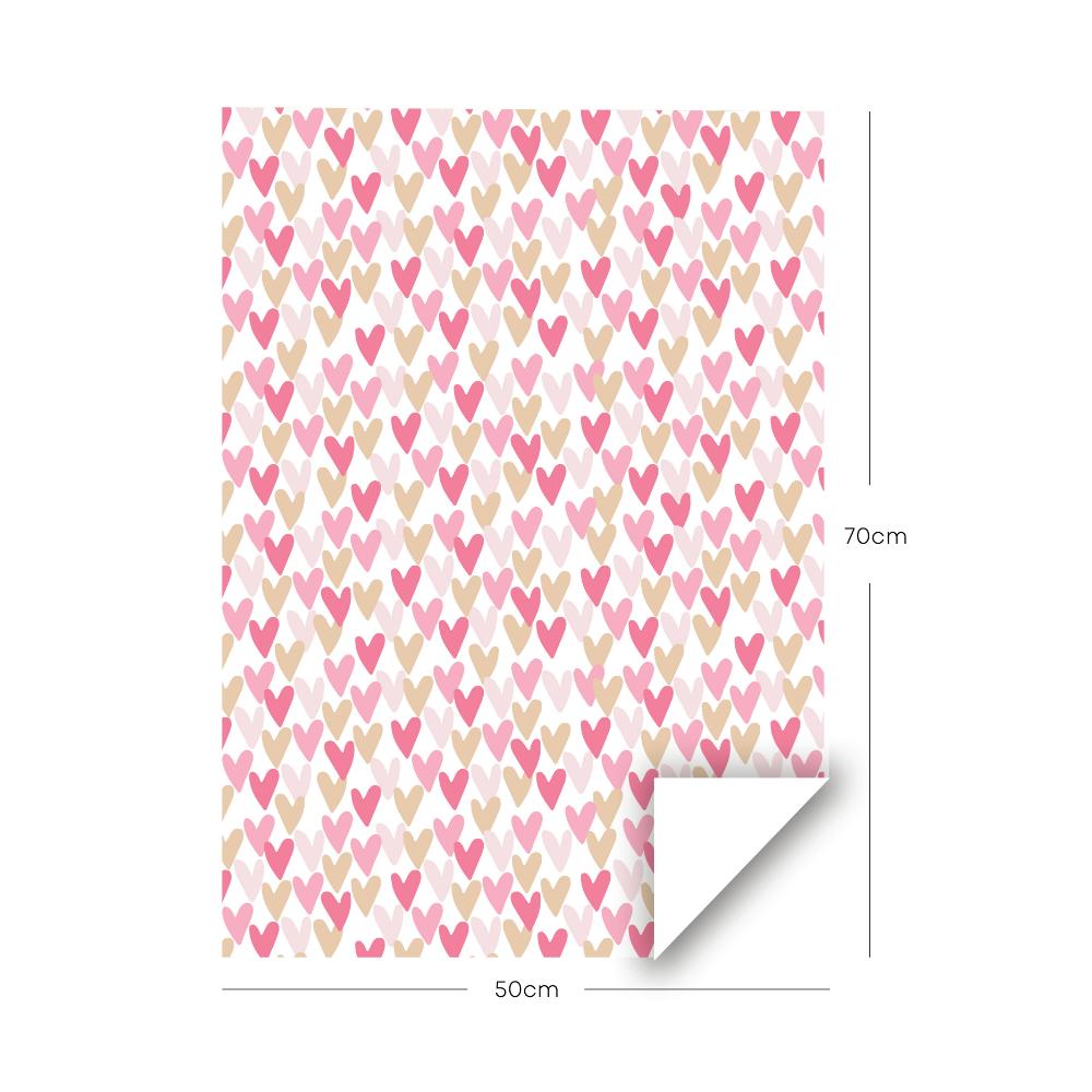 Share The Love - Gift Wrapping Paper Pack - Hearts - 042