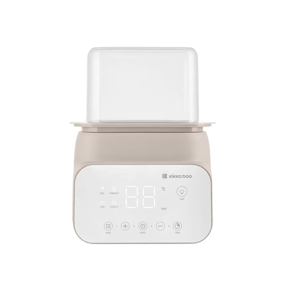 Kikkaboo - Handy 4-in-1 Double Baby Bottle Warmer & Sterilizer – Beige