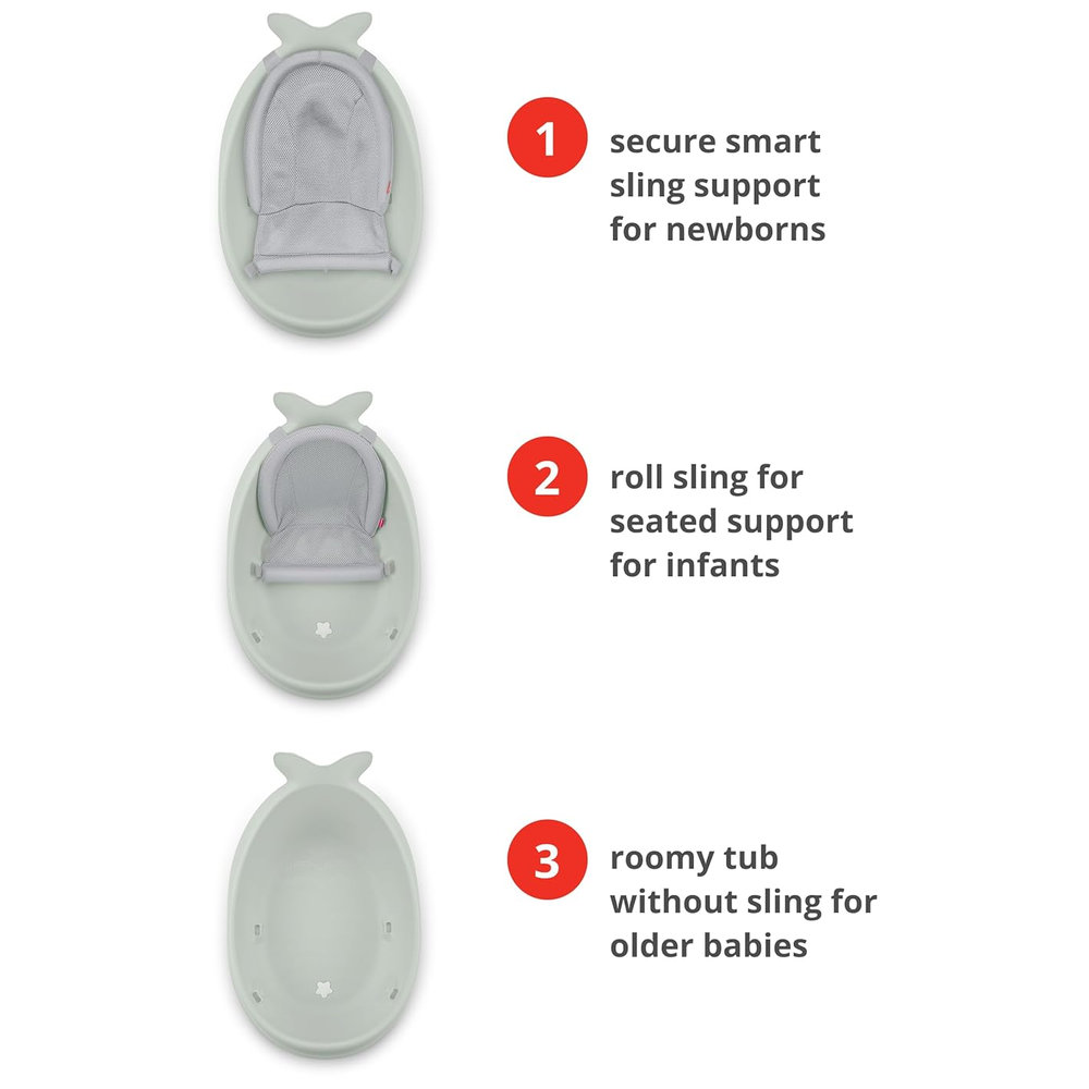 Skip Hop - Moby Smart Sling 3 Stage Tub - Sage