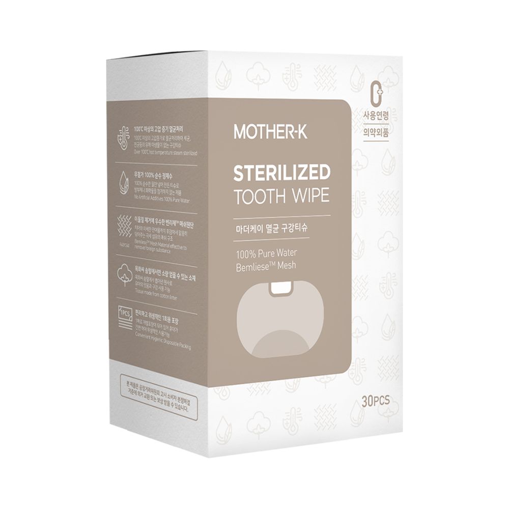 Mother-K - Sterilized Tooth Wipe - 30 Pcs