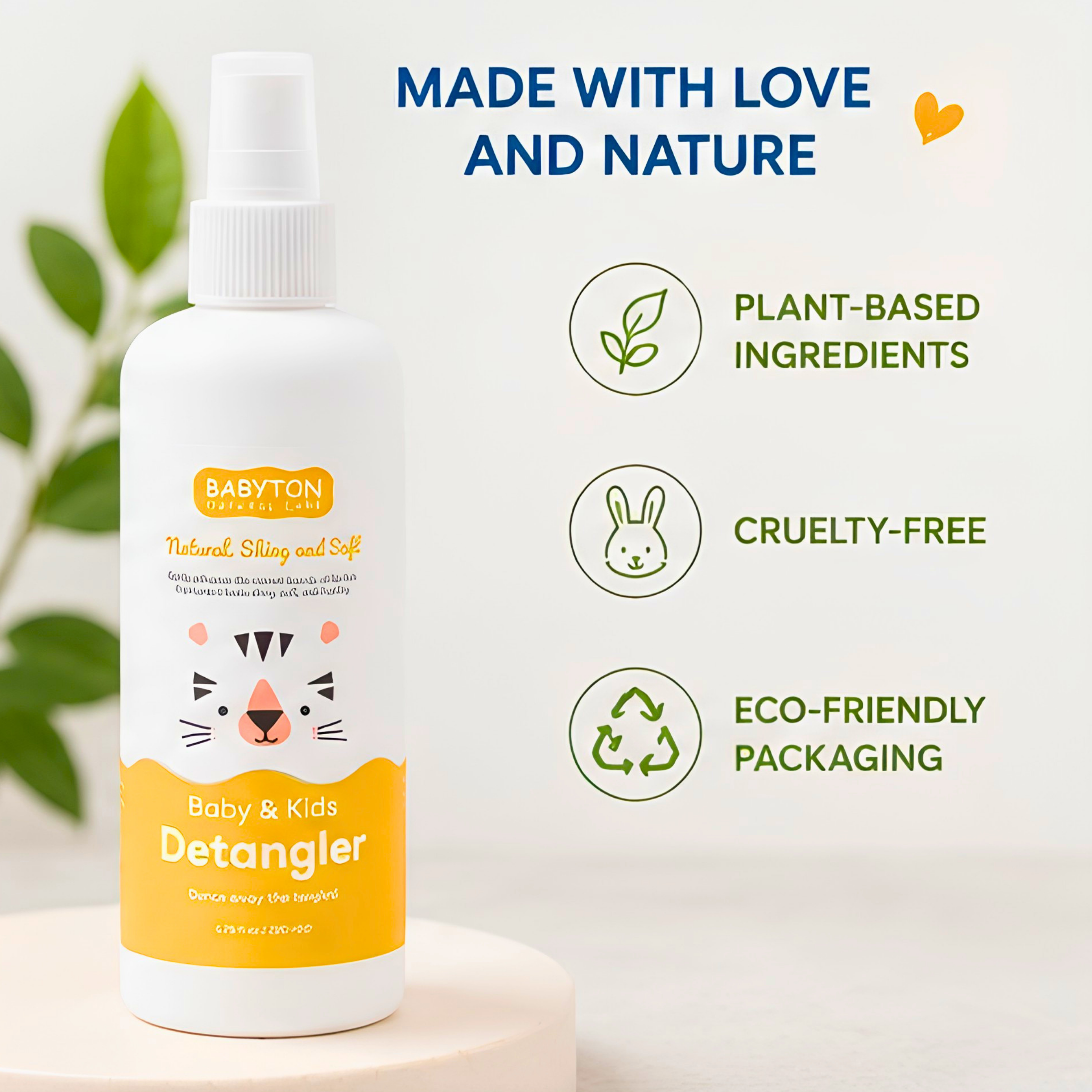 Babyton - Baby & Kids Hair Detangler Spray - 200 ml