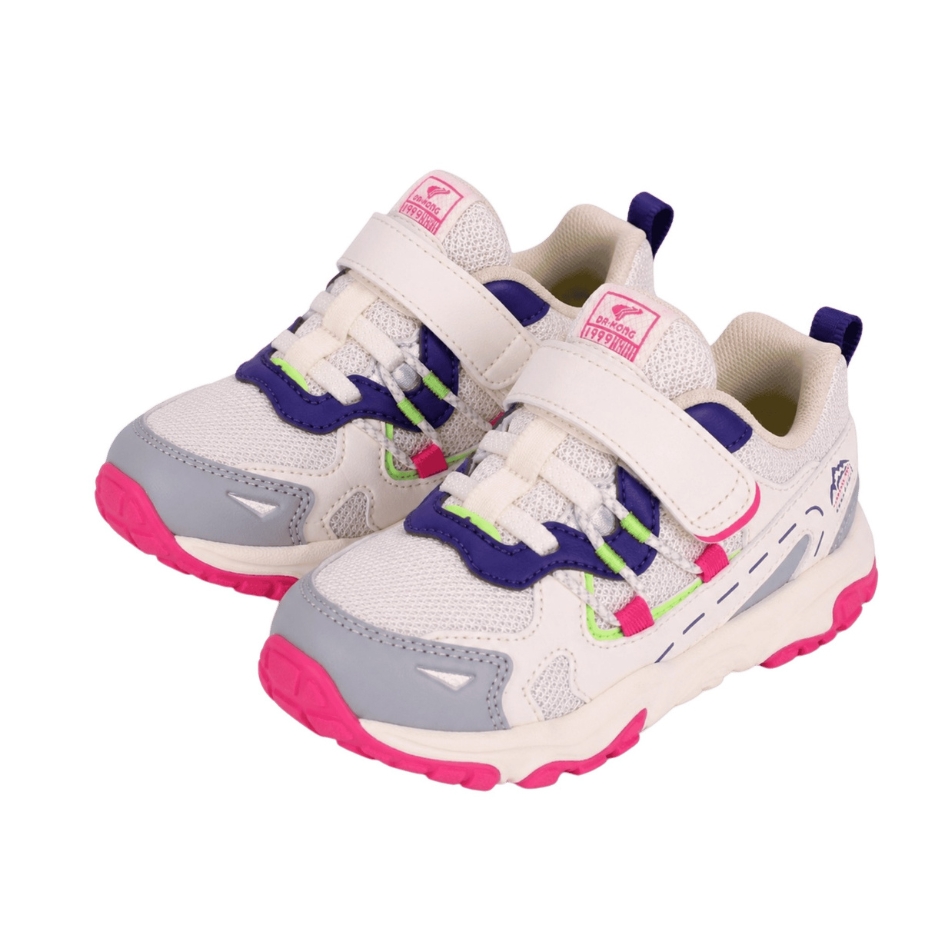 Dr.Kong - Toddler Girls Supportive Sneakers - Pink Trail_25EU