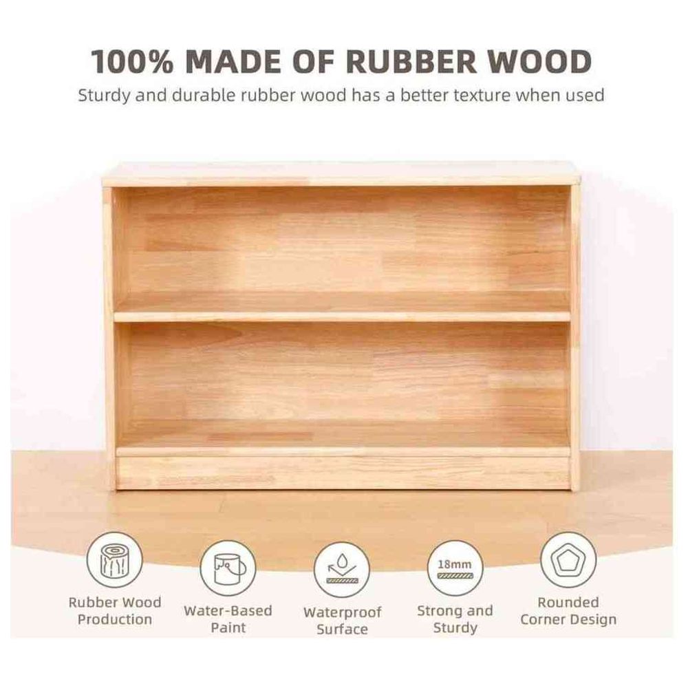 Oook - Montessori Inspired 2-tier Shelf - Brown